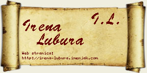 Irena Lubura vizit kartica